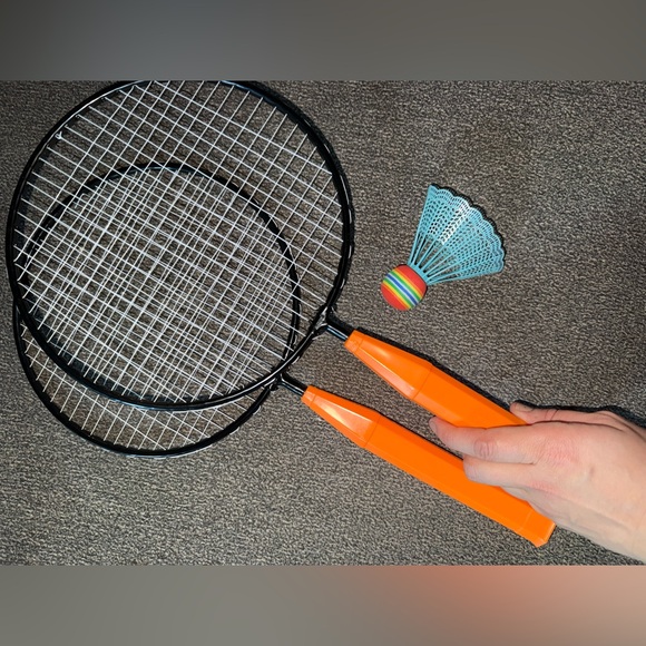 Target Outdoor Badminton Set with Orange Rackets - Picture 3 of 4